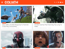 Tablet Screenshot of goliath.com