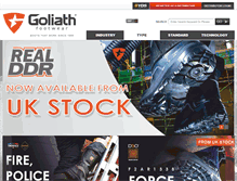 Tablet Screenshot of goliath.co.uk